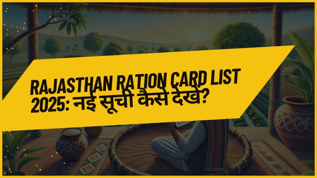 Rajasthan Ration Card List 2025: नाम कैसे देखें