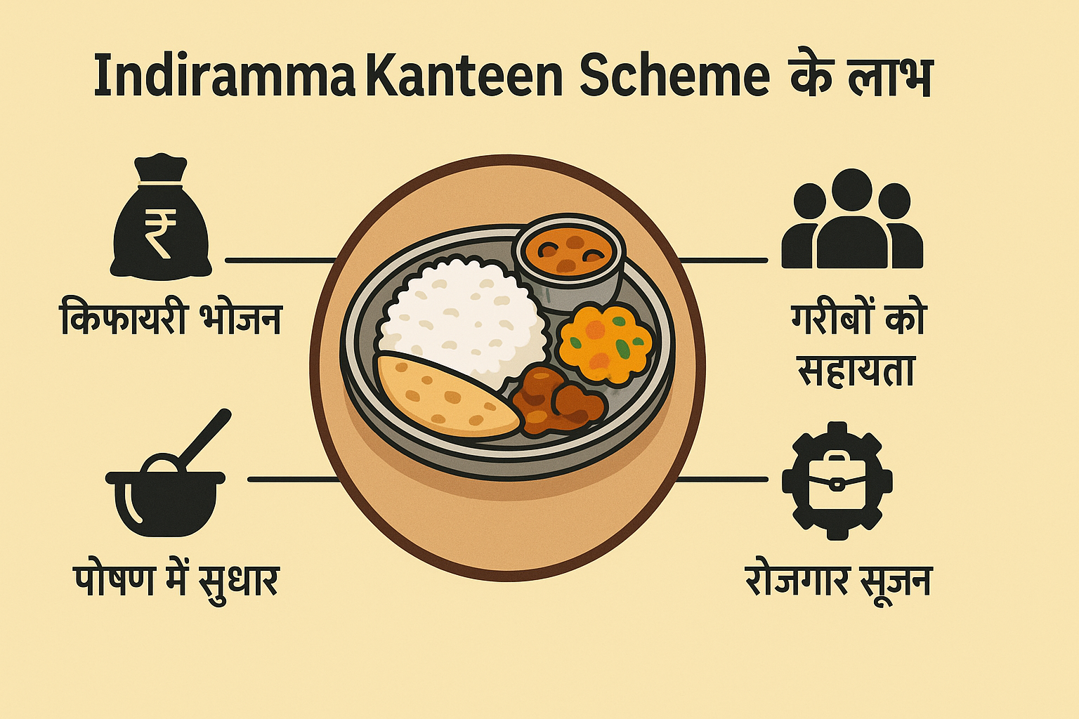 Indiramma Canteen Scheme के लाभ