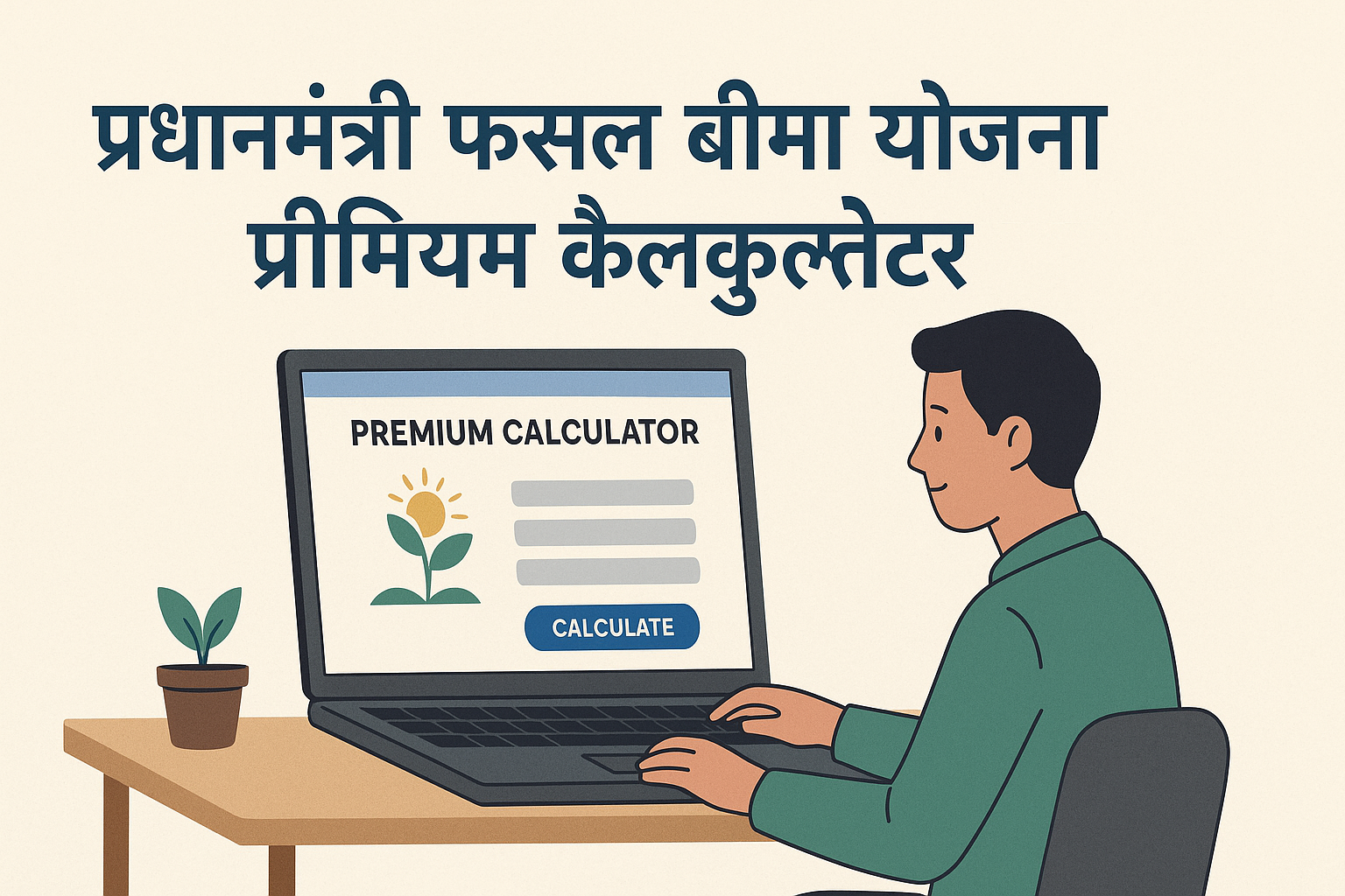 Pradhan Mantri Fasal Bima Yojana प्रीमियम कैलकुलेटर का उपयोग