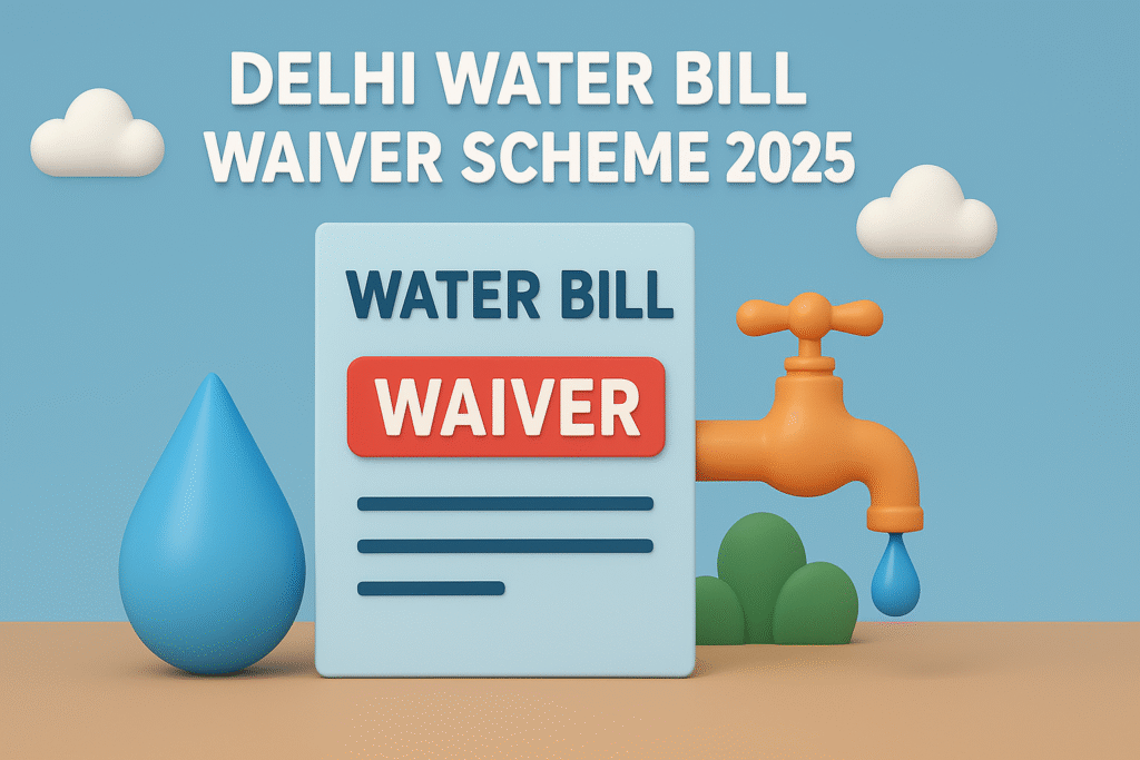 Delhi Water Bill Waiver Scheme 2025 – ऑनलाइन आवेदन और फायदे