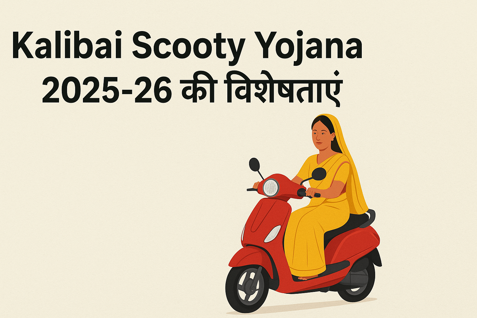 Kalibai Scooty Yojana 2025-26 की विशेषताएँ