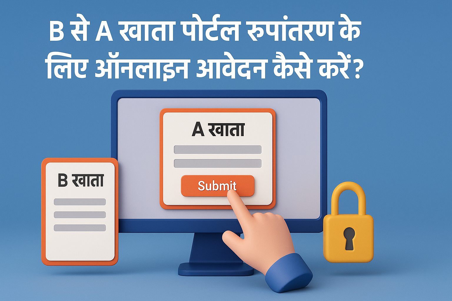 B to A Khata Portal रूपांतरण के लिए ऑनलाइन आवेदन कैसे करें
