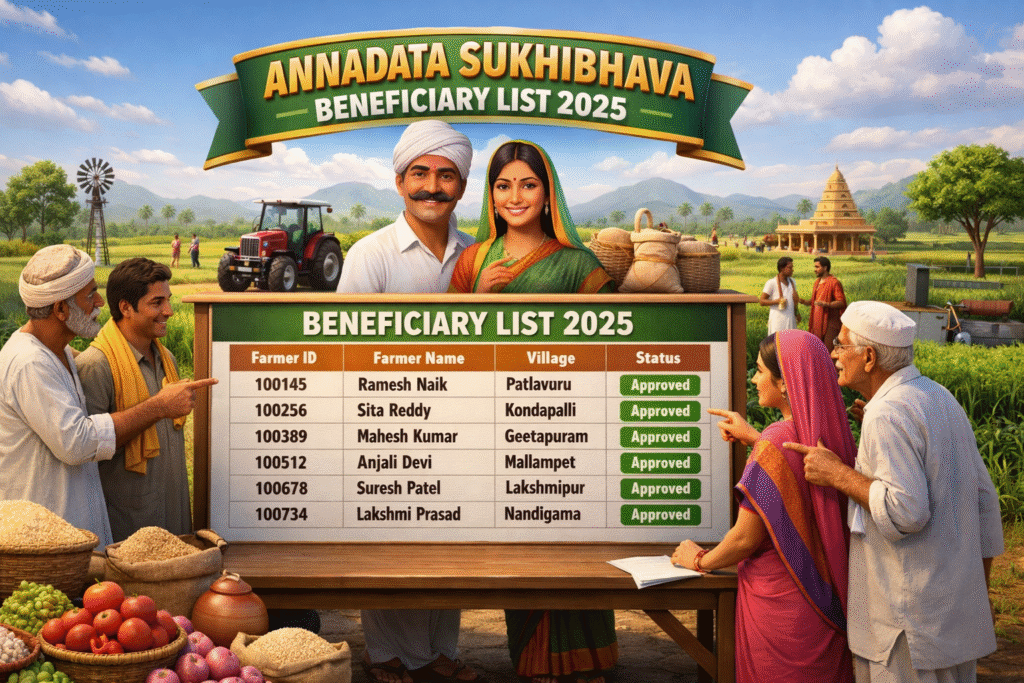 Annadata Sukhibhava Beneficiary List 2025