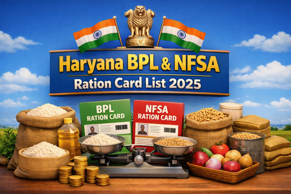 Haryana BPL & NFSA Ration Card List 2025