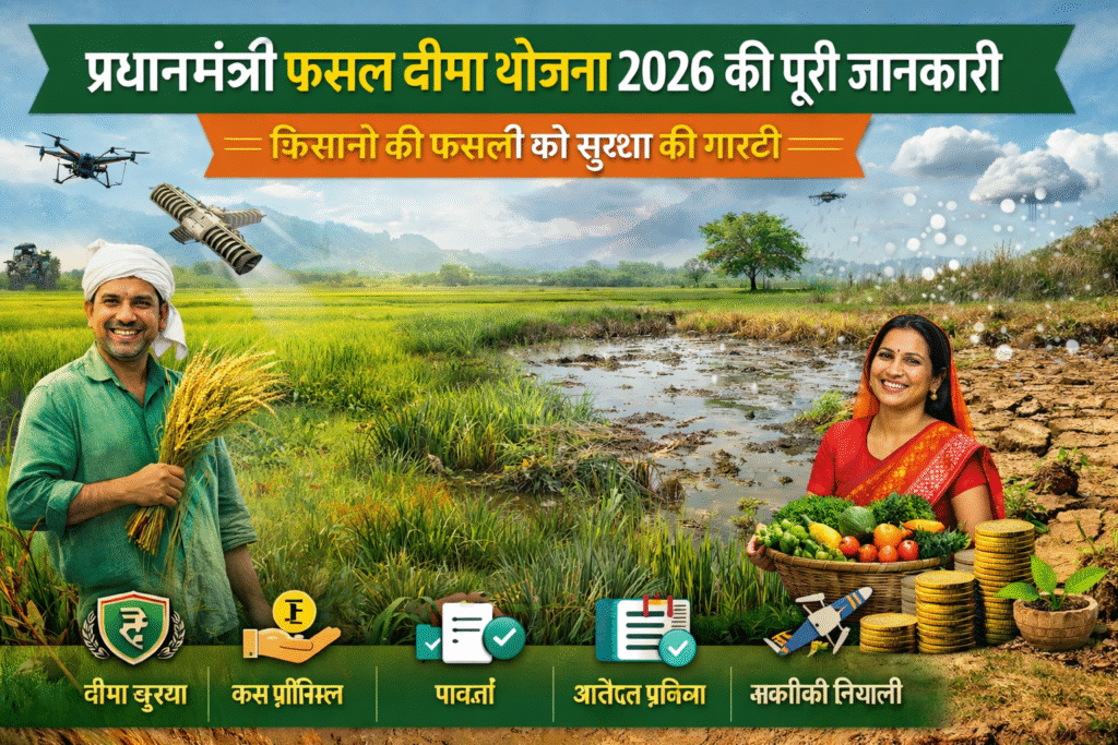 Pradhan Mantri Fasal Bima Yojana किसानों की फसलों को सुरक्षा की गारंटी
