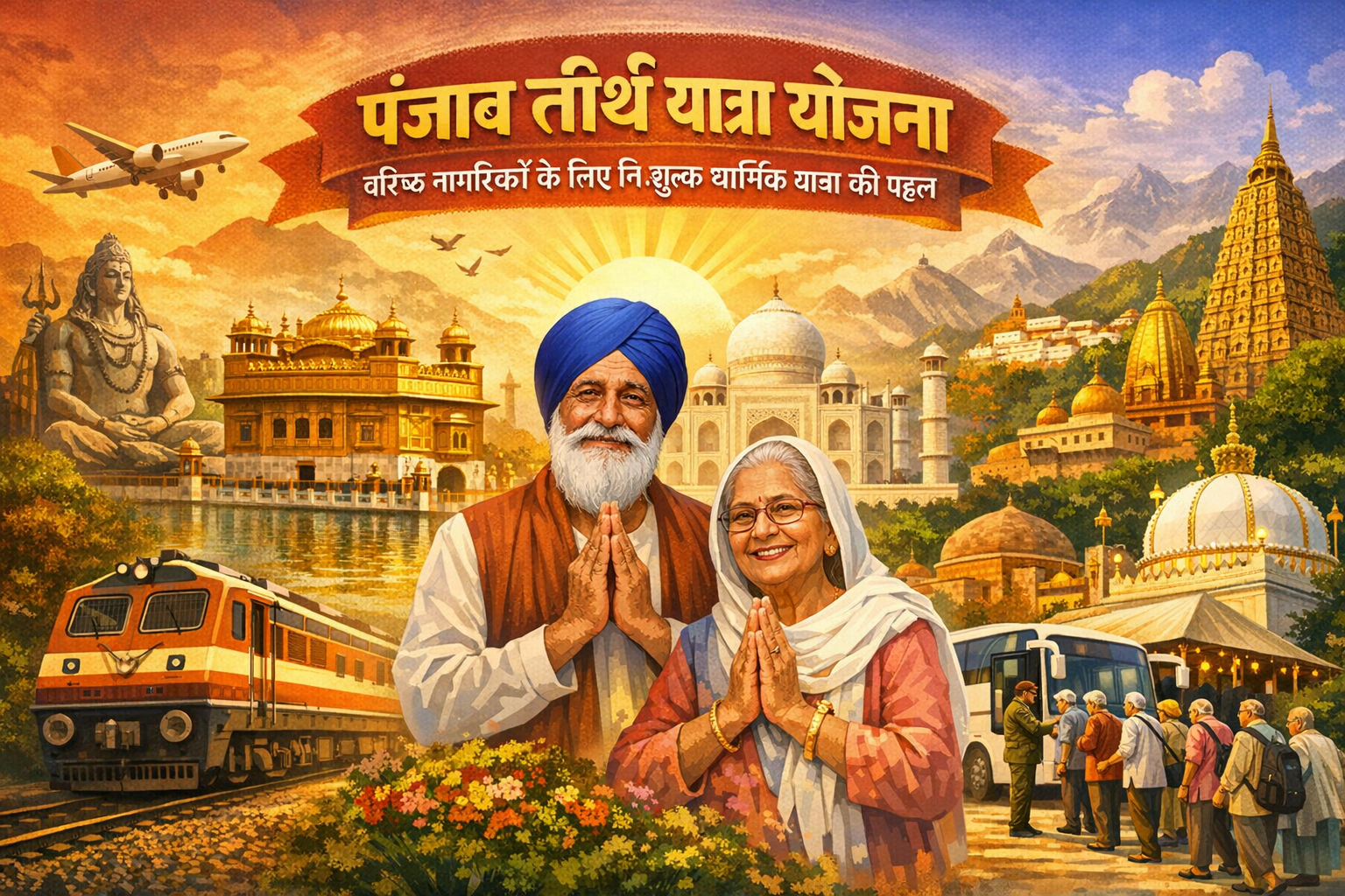 Punjab Teerth Yatra Yojana वरिष्ठ नागरिकों के लिए निःशुल्क धार्मिक यात्रा की पहल