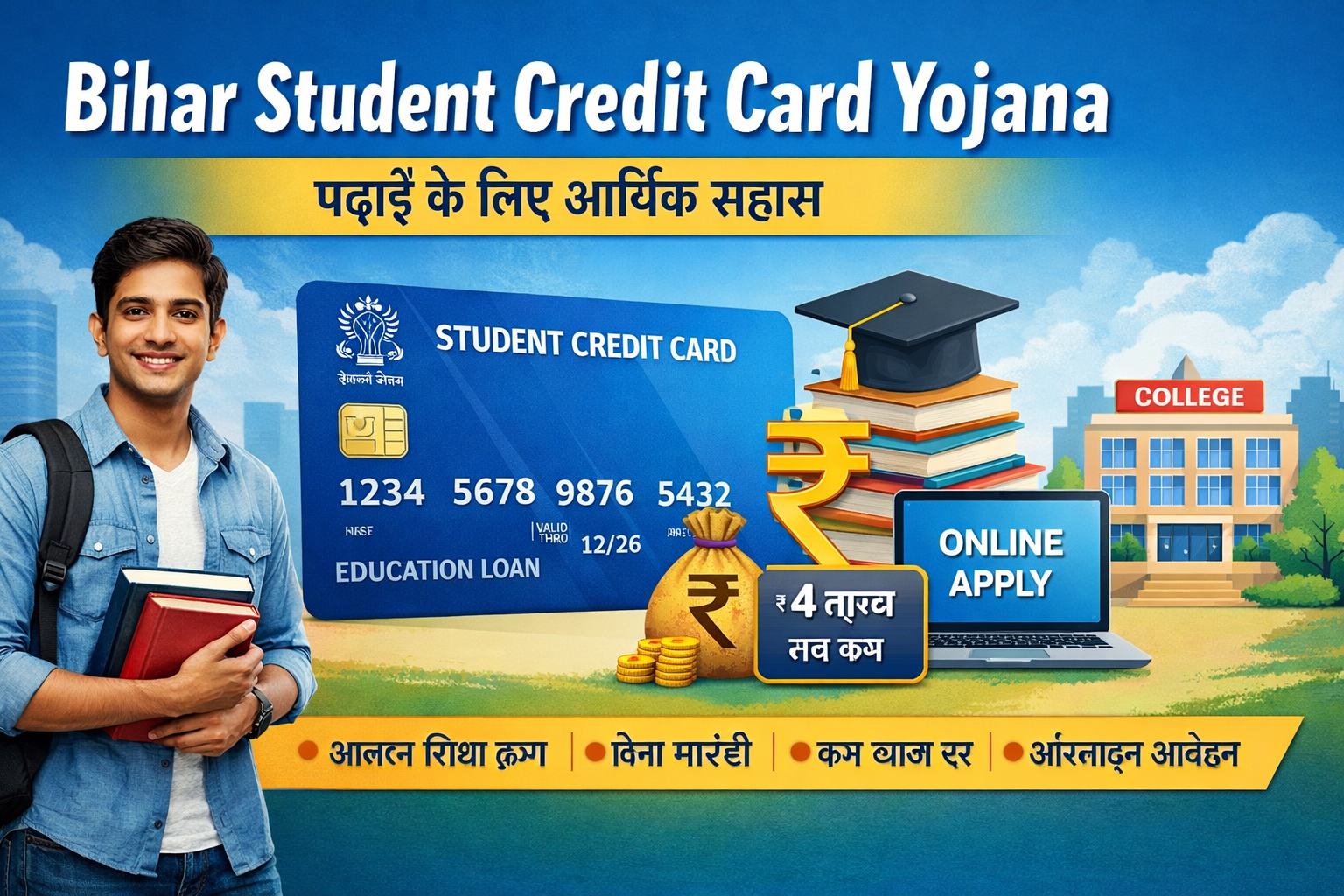 Bihar Student Credit Card Yojana पढ़ाई के लिए आर्थिक सहारा