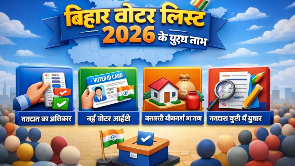 Bihar Voter List 2026 के मुख्य लाभ