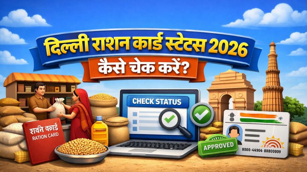 Delhi Ration Card Status 2026 कैसे चेक करें?