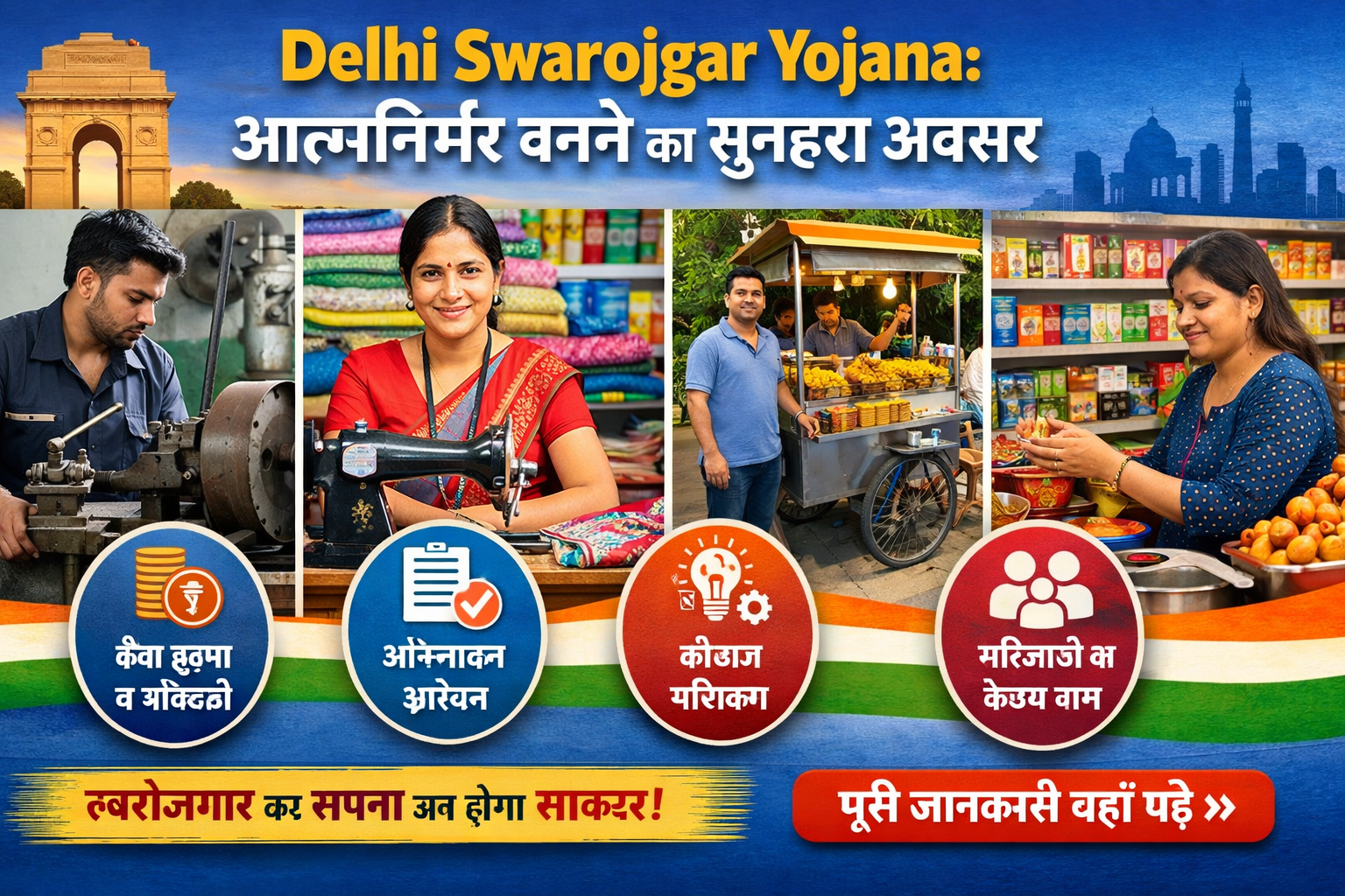 Delhi Swarojgar Yojana आत्मनिर्भर बनने का सुनहरा अवसर