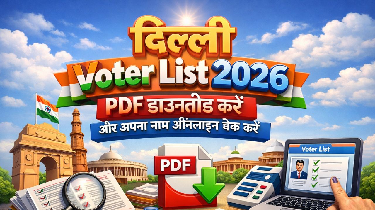 Delhi Voter List 2026 PDF डाउनलोड करें और अपना नाम ऑनलाइन चेक करें