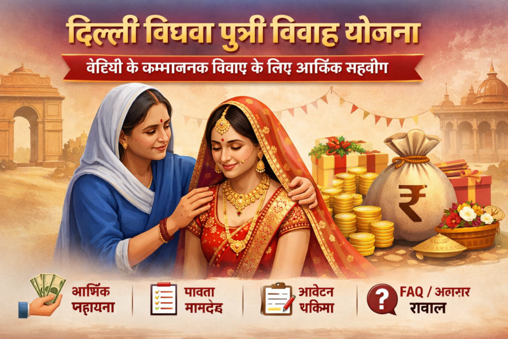 Delhi Widow Daughter Marriage Yojana बेटियों के सम्मानजनक विवाह के लिए आर्थिक सहयोग