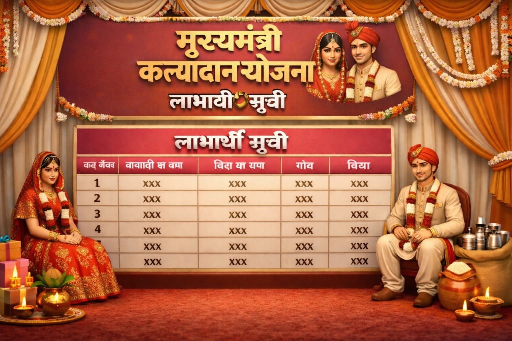 Mukhyamantri Kanyadan Yojana लाभार्थी सूची