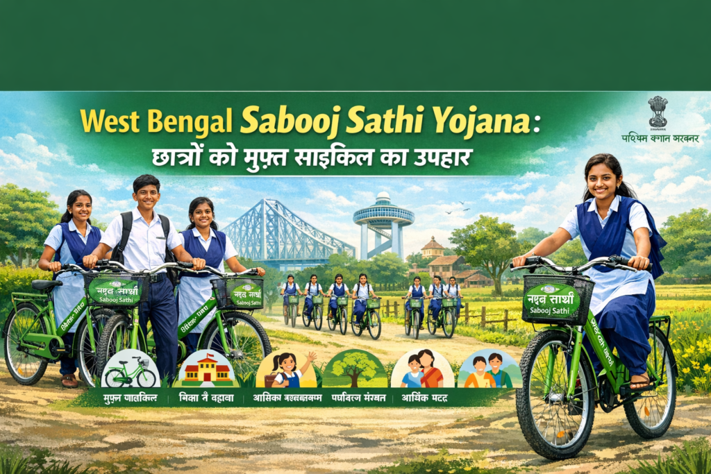 Students receiving free bicycles program