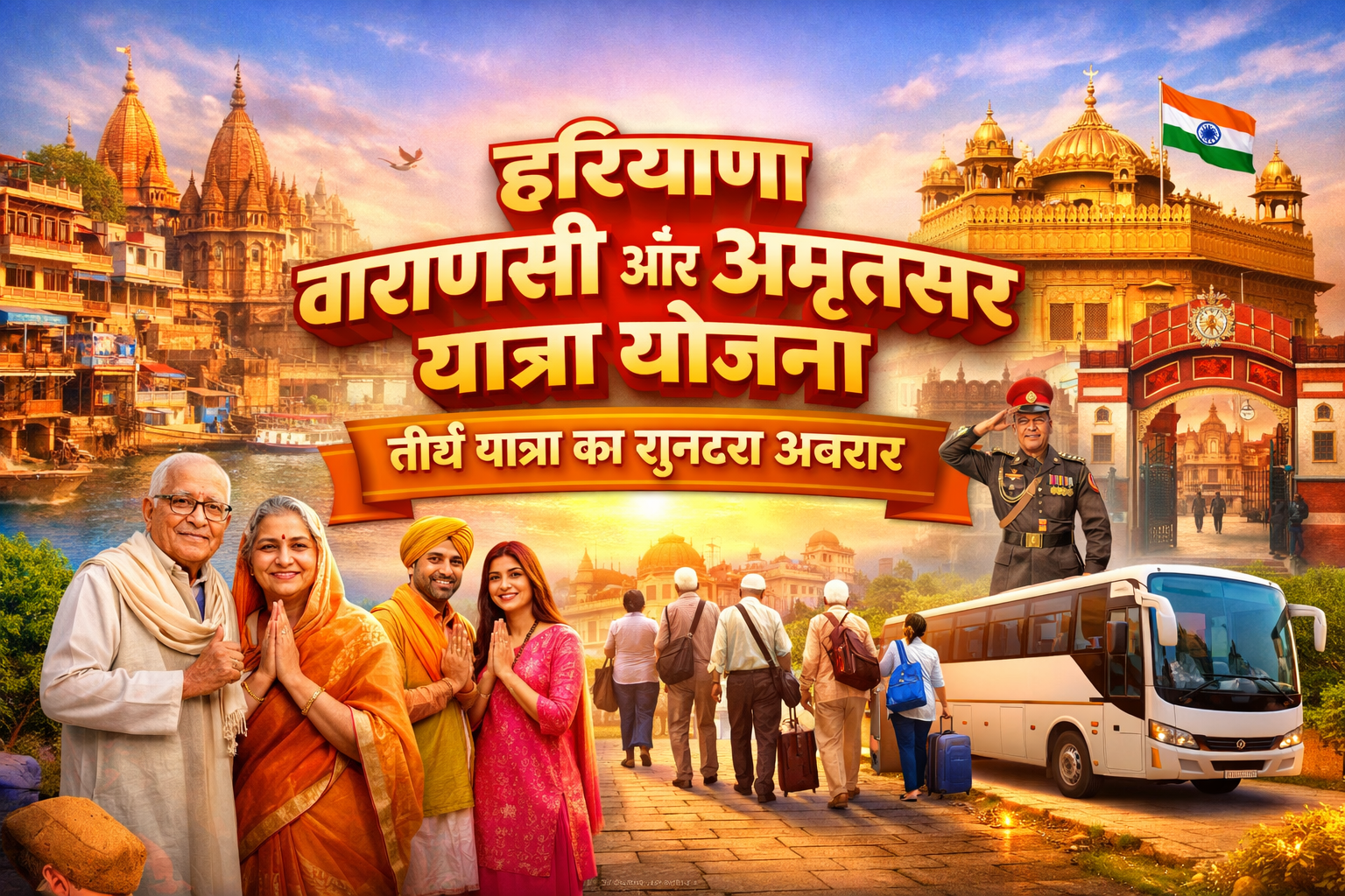 Haryana Varanasi and Amritsar Yatra Yojana