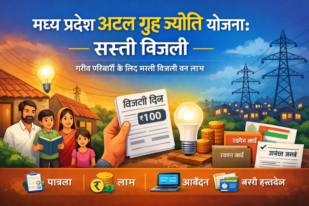 Madhya Pradesh Atal Graha Jyoti Yojana गरीब परिवारों को सस्ती बिजली