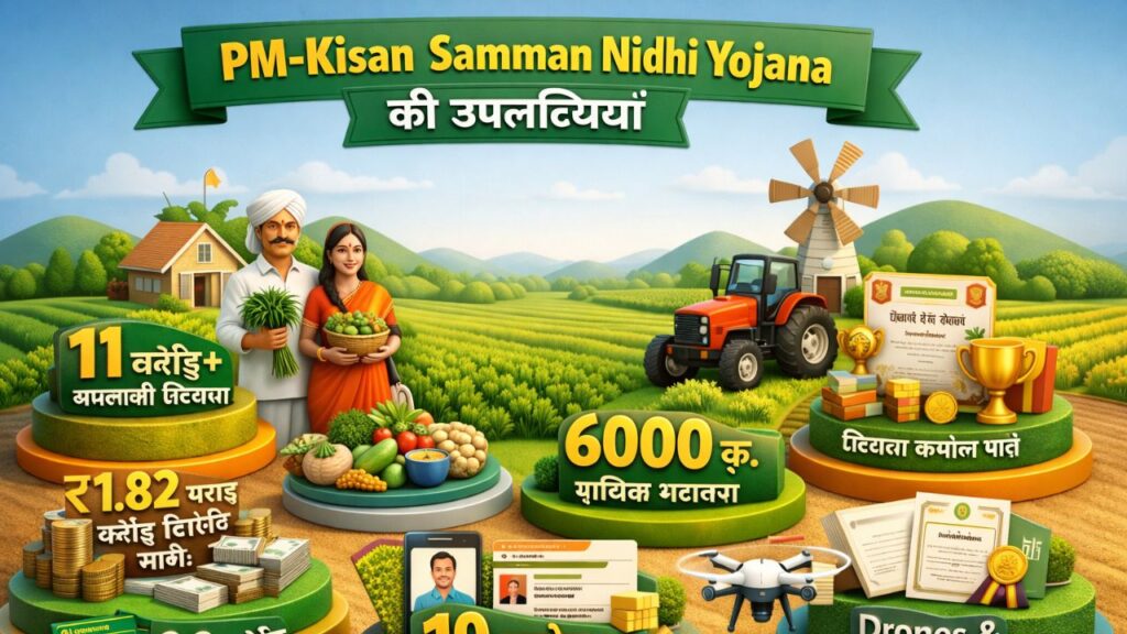 PM Kisan Samman Nidhi Yojana की उपलब्धियां