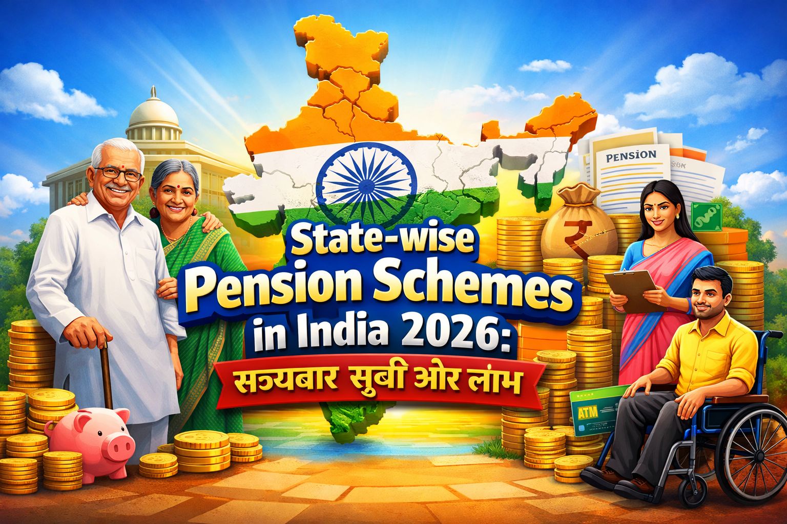 State-wise Pension Schemes in India 2026 राज्यवार सूची और लाभ
